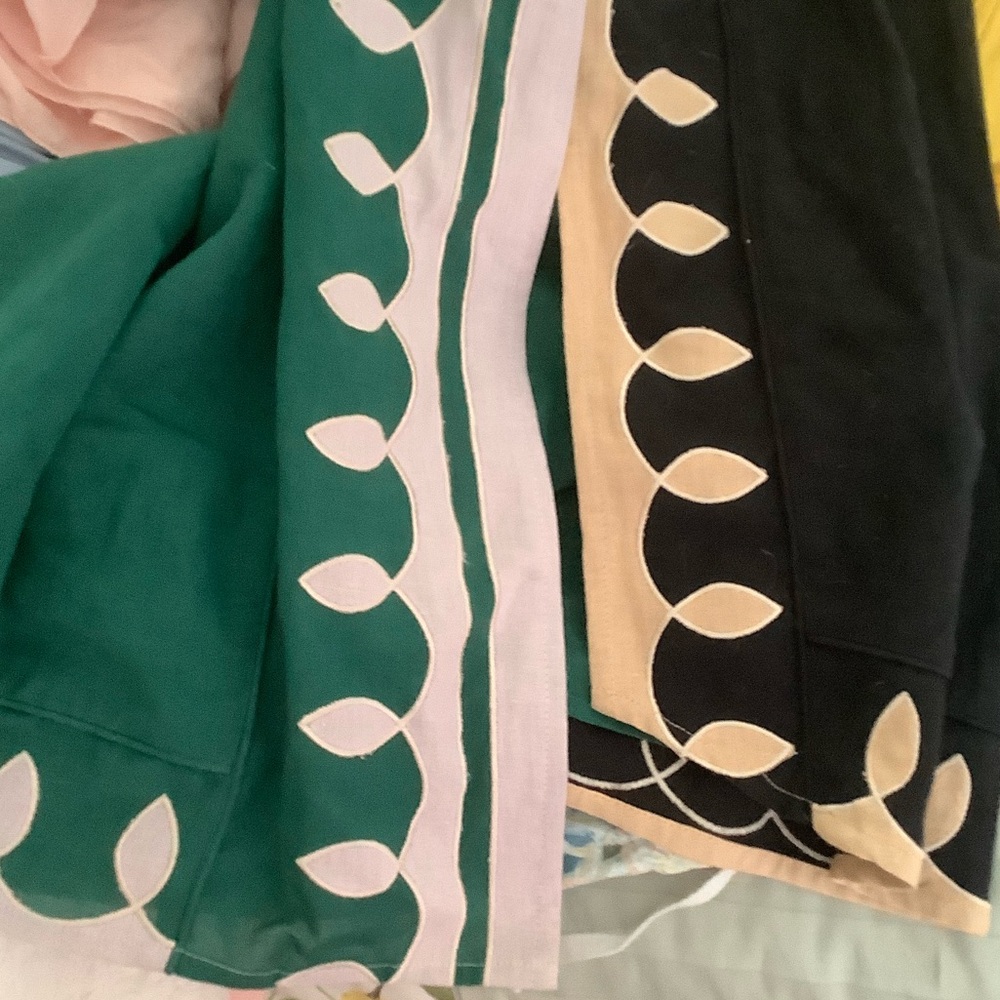 Anna Cate Green and Black Colorblock Maxi Skirt with Side Slit - Picture 11 of 13